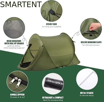 Tentes de camping polyvalentes et légères pour 2 personnes pour camping, auvents de plage et activités de plein air fournisseur