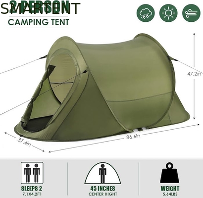 Tentes de camping polyvalentes et légères pour 2 personnes pour camping, auvents de plage et activités de plein air fournisseur