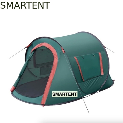 7.2FT*4.5FT*40Inch Facile à mettre en place pour 2 personnes Tente de camping en polyester résistant à l'eau bleu avec fenêtres en maille ventilées fournisseur