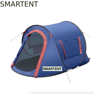 7.2FT*4.5FT*40Inch Facile à mettre en place pour 2 personnes Tente de camping en polyester résistant à l'eau bleu avec fenêtres en maille ventilées fournisseur