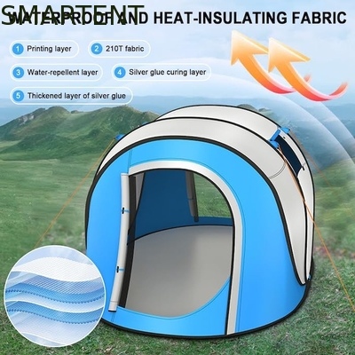 102*75*39 pouces Tente de camping pour 2 à 4 personnes avec fenêtres en maille fournisseur