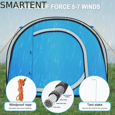 102*75*39 pouces Tente de camping pour 2 à 4 personnes avec fenêtres en maille fournisseur