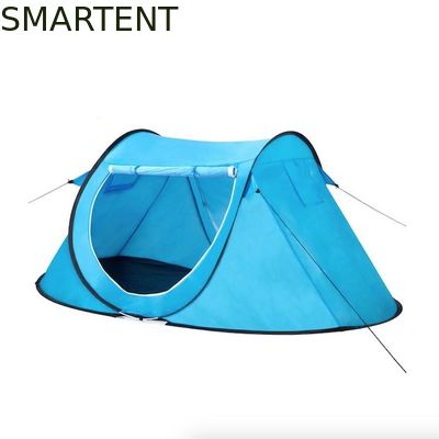 Acheter 86.6*37.4*47.2 pouces Tente de camping bleue avec treillis ventilé fabrication en ligne