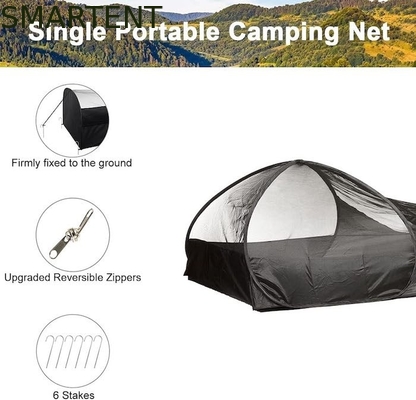 82.6*27.6*19.7 pouces Tentes de camping en noir avec plancher imperméable à l'eau fournisseur