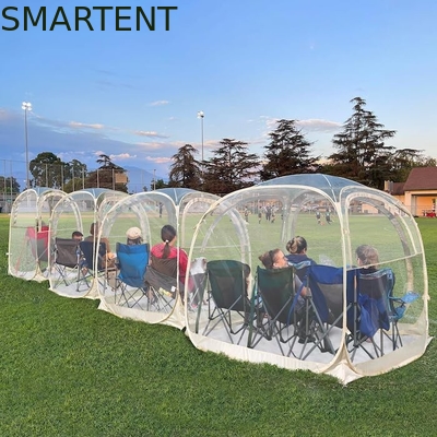160*160*160CM Tente de camping en plein air transparente avec cadre en acier solide Polyester de protection UV fournisseur