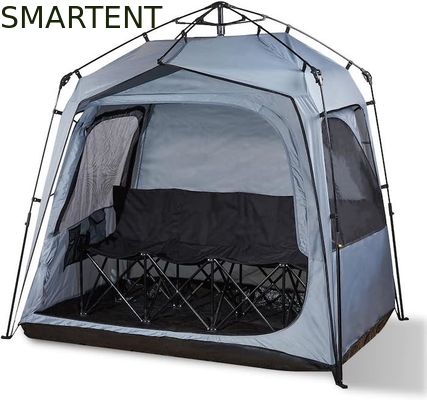 Acheter 157*130*188CM 4 personnes cadre automatique en fibre de verre gris polyester pop up tente de sport imperméable à l'eau simple couche facile à installer fabrication en ligne
