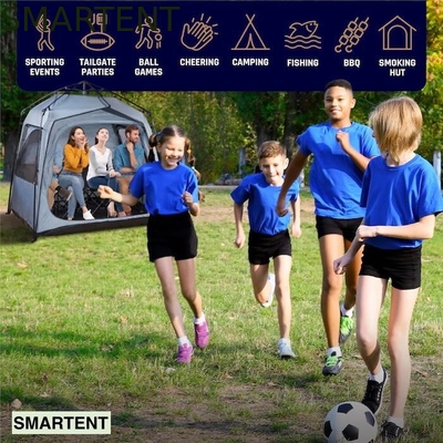 157*130*188CM 4 personnes cadre automatique en fibre de verre gris polyester pop up tente de sport imperméable à l'eau simple couche facile à installer fournisseur