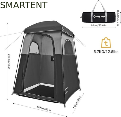 167*167*218CM Polyester noir Portable UV Protégé Pop Up Tentes de confidentialité avec installation instantanée pour les événements en plein air fournisseur