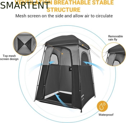 167*167*218CM Polyester noir Portable UV Protégé Pop Up Tentes de confidentialité avec installation instantanée pour les événements en plein air fournisseur