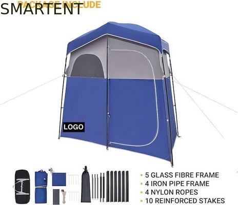 2.11*1.07*2.13M Polyester bleu étanche Tentes d'intimité avec pleine couverture Fermeture à glissière fournisseur
