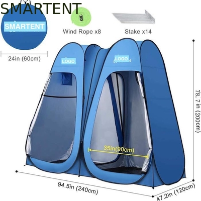 94.5*47.2*74.8 pouces Polyester bleu imperméable 190T Tentes de confidentialité avec couverture complète et installation instantanée fournisseur