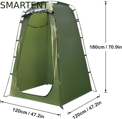 120*120*180CM Couleur verte argenté Polyester revêtu Pop Up Tente de confidentialité imperméable à l'eau Pour le camping Plage Événements en plein air fournisseur