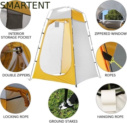 120*120*180CM Couleur verte argenté Polyester revêtu Pop Up Tente de confidentialité imperméable à l'eau Pour le camping Plage Événements en plein air fournisseur