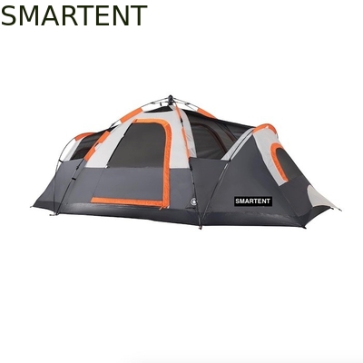 410*210*140CM Tente de camping en polyester gris 6 saisons avec plancher étanche / fenêtres en maille fournisseur