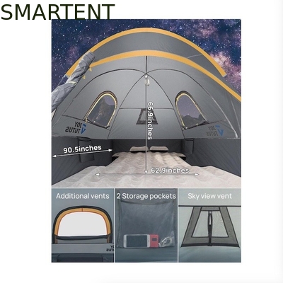 Tente de camping en plein air 2,17*1,60*1,70M gris PU2000 polyester imperméable à l'eau 2 personnes fournisseur