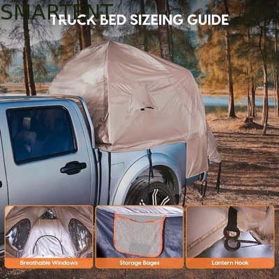 82.7*66.9*66.9 pouces Khaki 210D en argent enduit polyester Tente de camionnette avec fenêtres ventilées pour le camping en plein air fournisseur