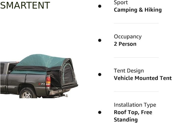 Tente de camping pour 2 personnes à l'extérieur à double couleur imperméable à l'eau polyester camionnette avec poteaux en fibre de verre fournisseur