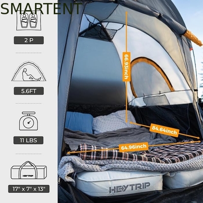 2.03*1.55*1.71M 2 personnes imperméable à l'eau PU2000MM Vert 210D Polyester Tente de camping de ramassage Avec une configuration rapide de 10 minutes fournisseur