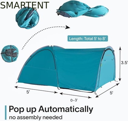 2.44*1.52*1.07M 4 saisons automatique vert imperméable à l'eau PU2000MM enduit de polyester pour 2 personnes fournisseur