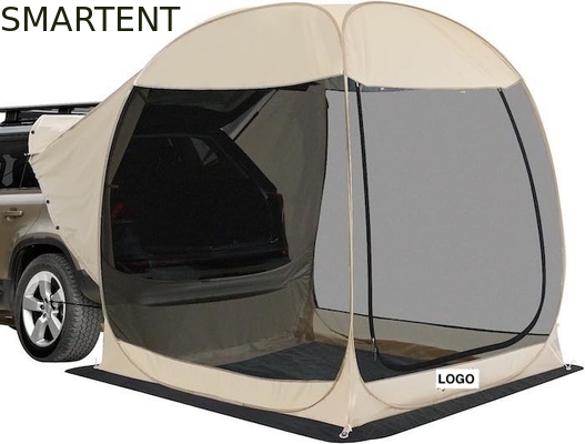 2.13*2.13*2.18M Couleur beige Protection UV imperméable enduit en polyester Pop Up Sport Utility Vehicle Tente de camping fournisseur