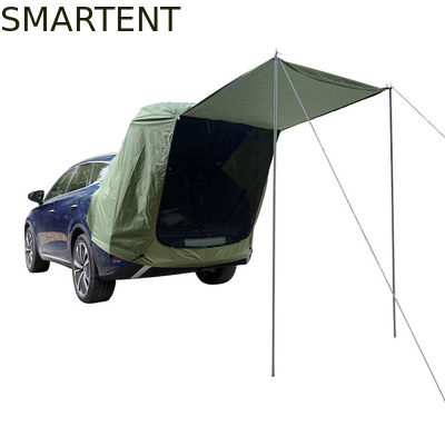 Acheter 200*120*240CM Armée vert étanche à l'eau enduit d'argent Polyester 210D SUV Tente de camping Facilité d'installation pour 2 personnes Protection UV fabrication en ligne