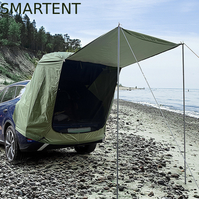 200*120*240CM Armée vert étanche à l'eau enduit d'argent Polyester 210D SUV Tente de camping Facilité d'installation pour 2 personnes Protection UV fournisseur