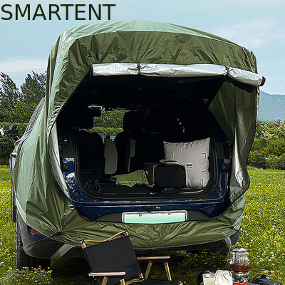 200*120*240CM Armée vert étanche à l'eau enduit d'argent Polyester 210D SUV Tente de camping Facilité d'installation pour 2 personnes Protection UV fournisseur