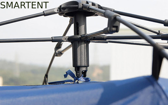 (165+50) * 165*176CM 1 personne Couleur bleue imperméable à l'eau Polyester argenté recouvert 210D Automatique Pop UP Truck Tail Tent fournisseur