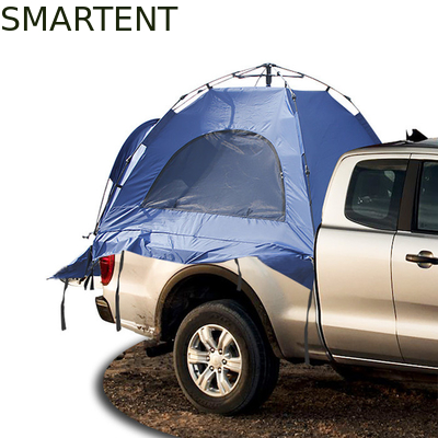 (165+50) * 165*176CM 1 personne Couleur bleue imperméable à l'eau Polyester argenté recouvert 210D Automatique Pop UP Truck Tail Tent fournisseur