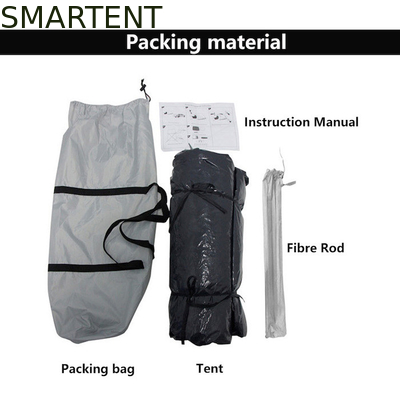 (165+50) * 165*176CM 1 personne Couleur bleue imperméable à l'eau Polyester argenté recouvert 210D Automatique Pop UP Truck Tail Tent fournisseur