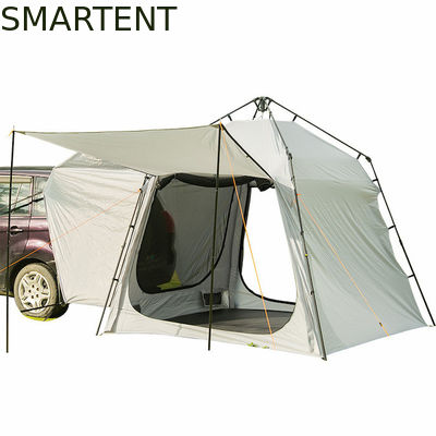 Acheter 220*220*195CM en fibre de verre pour 4 personnes Gris PU2000MM Polyester 210D SUV Tente de camping imperméable à l'eau avec protection UV Facile à installer fabrication en ligne