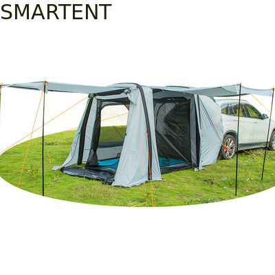 Acheter 149.6*70.8*70.8 pouces gris imperméable à l'eau PU2000MM revêtu de polyester 210D Spacieux SUV Air Camping Tent Avec protection UV fabrication en ligne