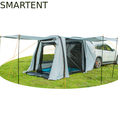 149.6*70.8*70.8 pouces gris imperméable à l'eau PU2000MM revêtu de polyester 210D Spacieux SUV Air Camping Tent Avec protection UV fournisseur