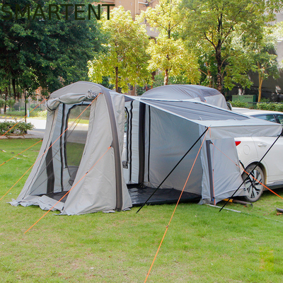 149.6*70.8*70.8 pouces gris imperméable à l'eau PU2000MM revêtu de polyester 210D Spacieux SUV Air Camping Tent Avec protection UV fournisseur