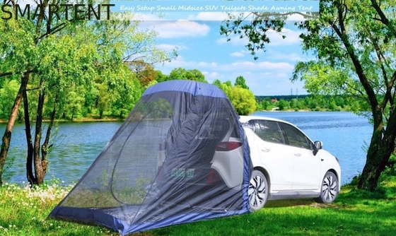 245*200*220CM 2 personnes Polyester argenté bleu revêtu 190T véhicule utilitaire de sport tente de camping imperméable fournisseur