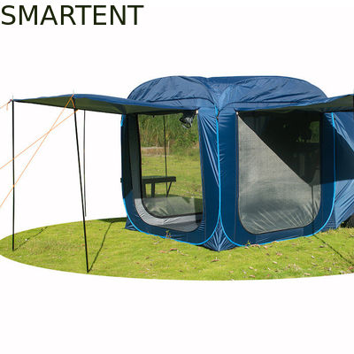Acheter 200*200*196CM Plaqué en argent 210T Pop UP Tente SUV avec conception imperméable à l'eau et protection UV fenêtres en maille fabrication en ligne