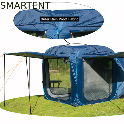 200*200*196CM Plaqué en argent 210T Pop UP Tente SUV avec conception imperméable à l'eau et protection UV fenêtres en maille fournisseur