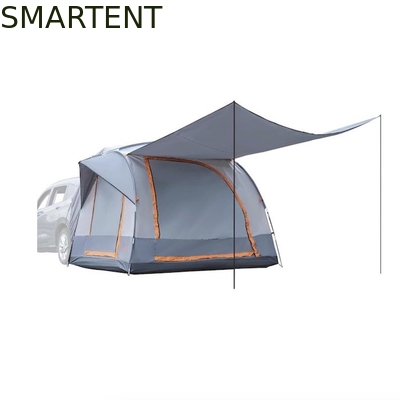 Tente de camping pour SUV 210D en polyester recouvert de gris pour 6 personnes avec fenêtres en maille et protection UV fournisseur