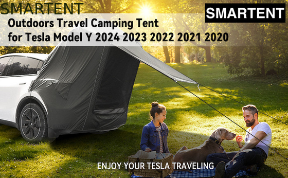 Tente de camping Tesla légère 4 saisons Noir couleur imperméable à l'eau Polyester enduit d'argent 210D Installation rapide en 10 minutes fournisseur