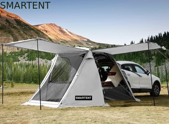 Tente de camping polyester couverte d'eau de couleur grise extérieure portable avec une configuration facile de 10 minutes pour 2-4 personnes fournisseur