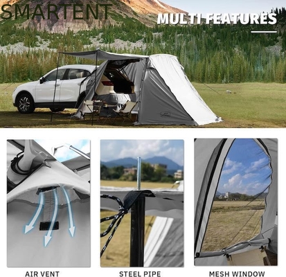 Tente de camping polyester couverte d'eau de couleur grise extérieure portable avec une configuration facile de 10 minutes pour 2-4 personnes fournisseur