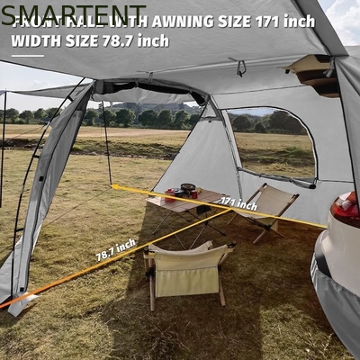 Tente de camping polyester couverte d'eau de couleur grise extérieure portable avec une configuration facile de 10 minutes pour 2-4 personnes fournisseur