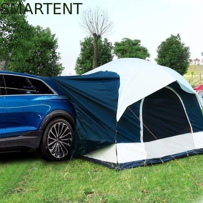 2.44*2.44*2.19M 6 personnes Tente de camping pour voiture en polyester revêtu d'un revêtement imperméable bleu avec 2 fenêtres 4 saisons fournisseur