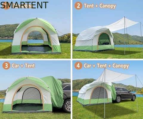 8.2*8.2*6.6Ft Double couleur imperméable à l'eau PU3000MM enduit de polyester 210T Toutes les saisons Véhicule Tente de camping Installation facile fournisseur