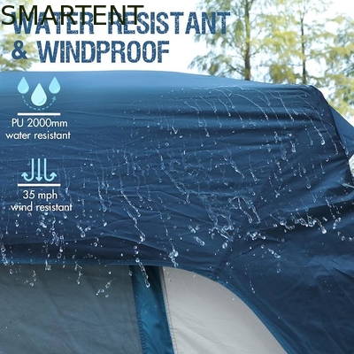 3.05*2.44*2.21M personnalisable 4 saisons Couleur bleue imperméable PU2000MM enduit polyester Mobile Car Camping Tent fournisseur