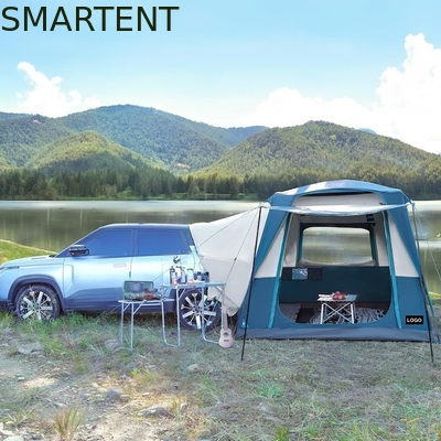 3.05*2.44*2.21M personnalisable 4 saisons Couleur bleue imperméable PU2000MM enduit polyester Mobile Car Camping Tent fournisseur
