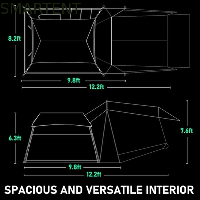 Tente de camping en fibre de verre pour Tesla 3 saisons modèle gris imperméable à l'eau Installation rapide en 10 minutes fournisseur