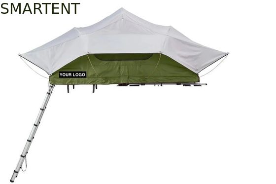 Acheter 56*96*48'inches double couleur chauffant service cadre en aluminium imperméable à l'eau 600D Ripstop polyester Tesla toit tente de camping fabrication en ligne