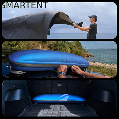 530*390CM Noir 420D Ripstop Polyester Tente de camping Tesla Tente de camping légère Voiture au toit de pluie Parement latéral pour le modèle Y&amp;3 fournisseur