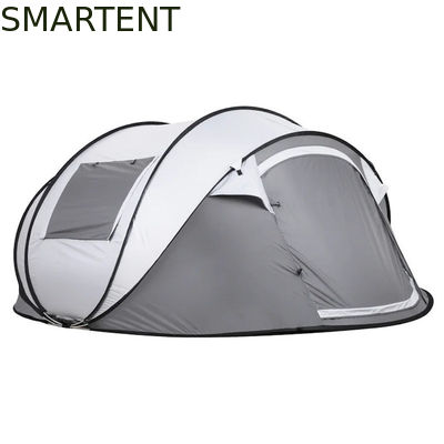 Acheter 280*200*130CM gris imperméable à l'eau PU2000MM enduit 190T polyester 4 saisons Pop Up Tent Boat avec fenêtres en maille pour le camping fabrication en ligne